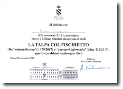 Convegno Collegio Ghislieri - La talpa col fischietto, Pavia 2018