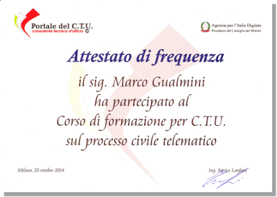 Corso Processo civile telematico per CTU, Milano 2014